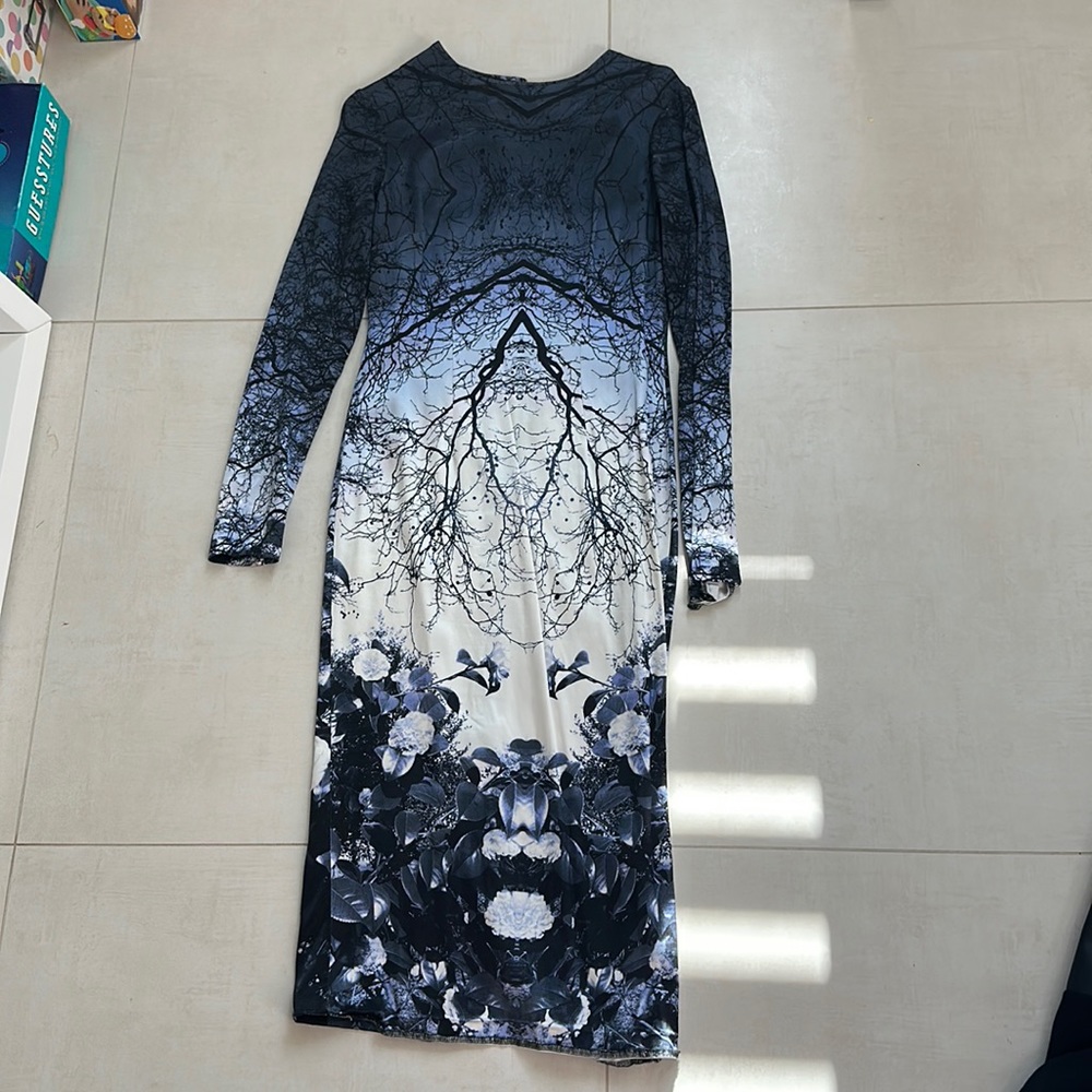Satin, A-line dress